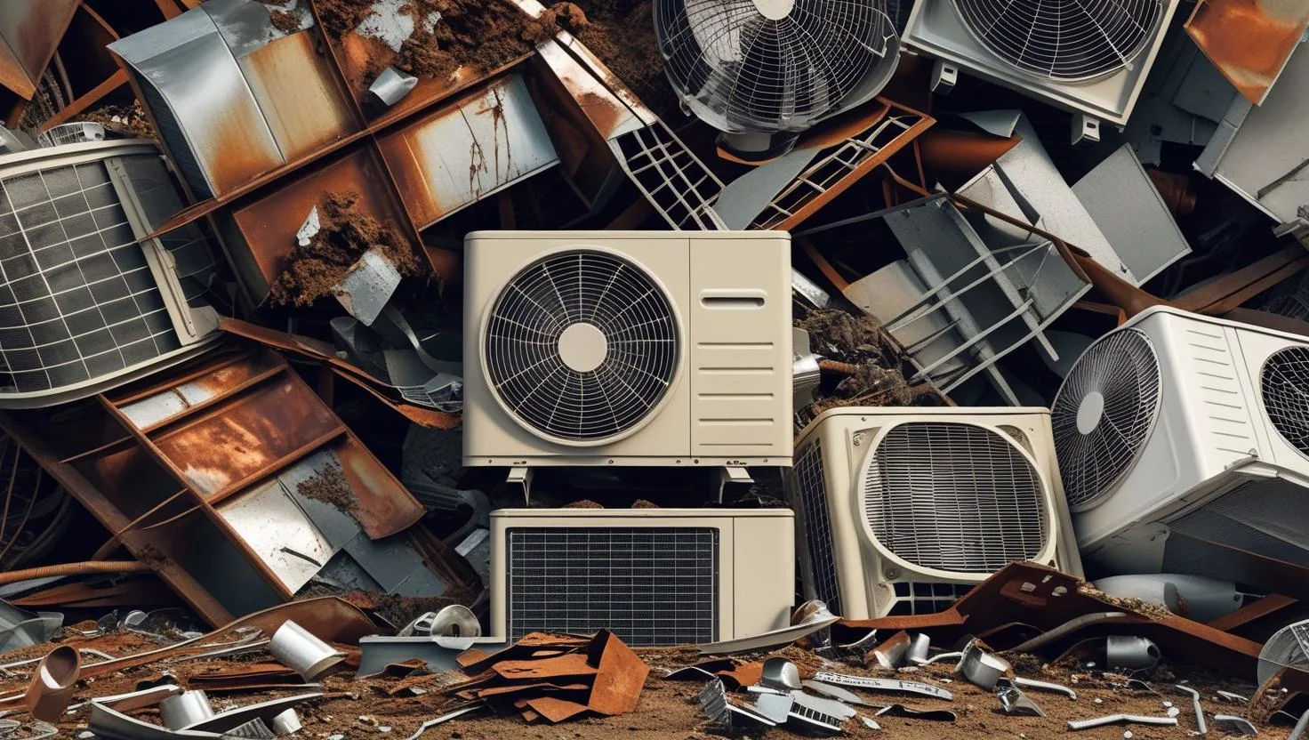 Scrap air conditioner background